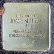 Stolperstein dedicated to Joachim Hebel