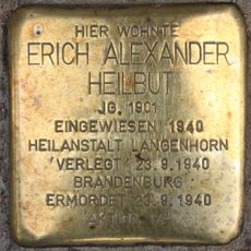 Stolperstein dedicated to Erich Alexander Heilbut
