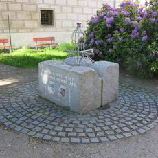 Kašna u Rožmberské bibliotéky zámku Třeboň