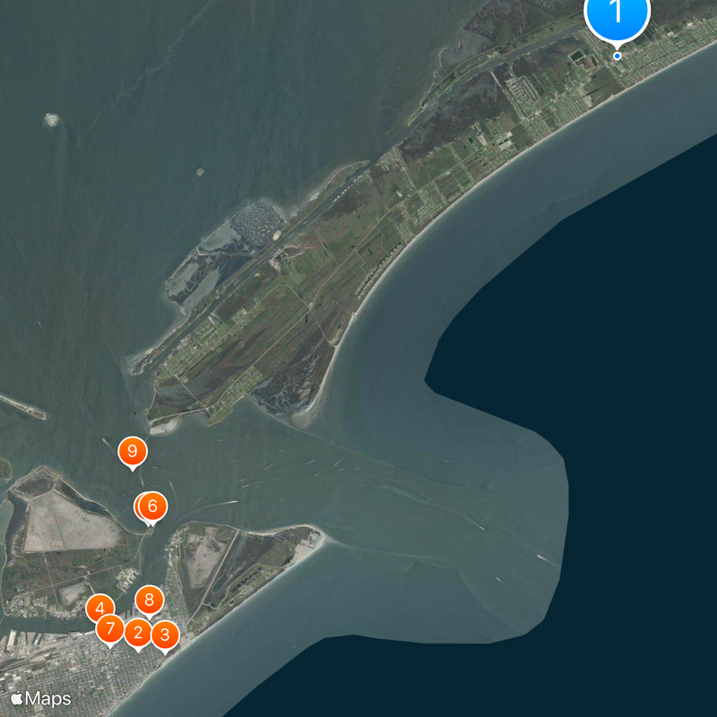 Crystal Beach Map