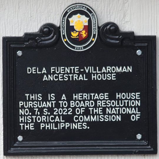Dela Fuente–Villaroman Ancestral House historical marker