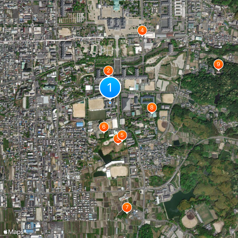 Tenri High School Map