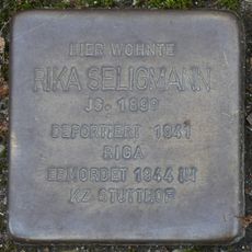 Stolperstein en memoria de Rika Seligmann