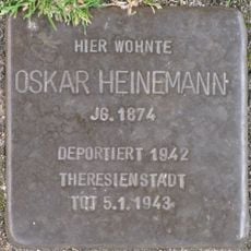 Stolperstein dedicated to Oskar Heinemann