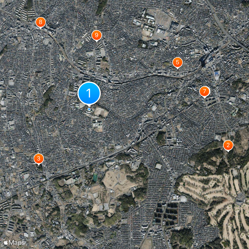 Kibogaoka Senior High School Map