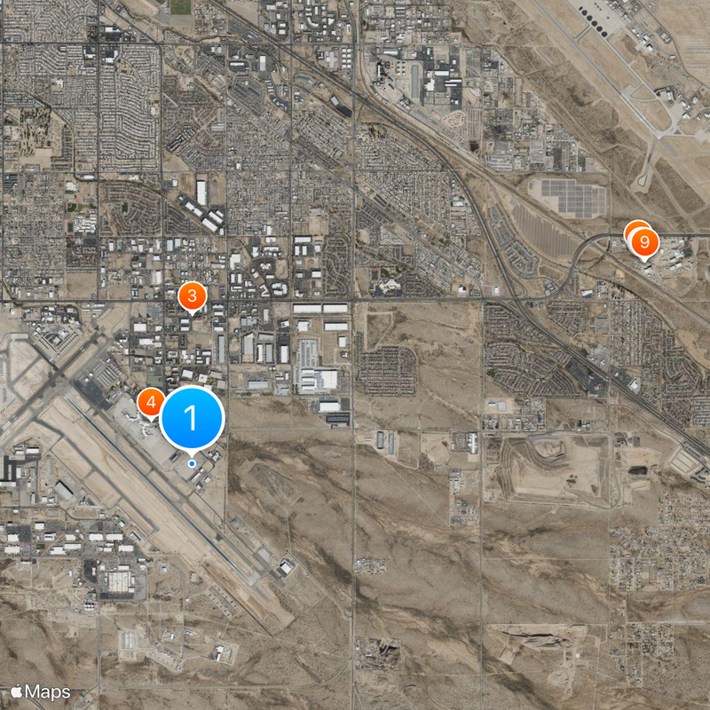 Tucson International Airport Map