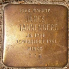 Stolperstein dedicated to James Tannenberg