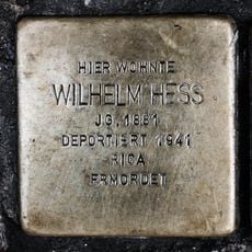 Stolperstein en memoria de Wilhelm Hess
