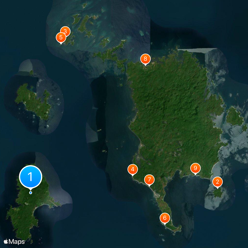 San José Island Map