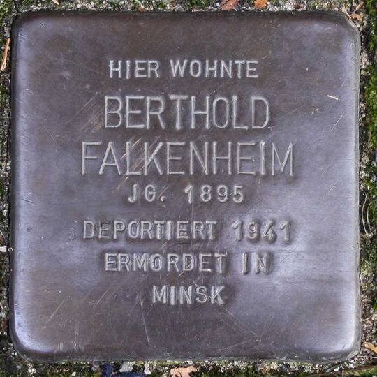Stolperstein dedicated to Berthold Falkenheim