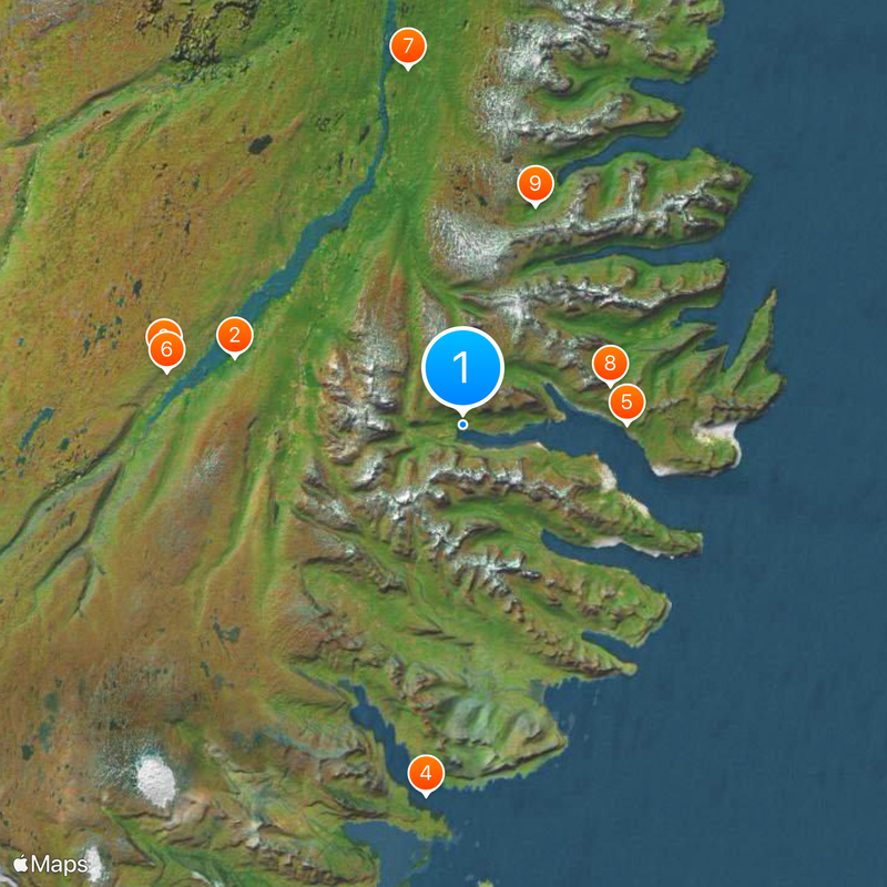 Reyðarfjörður Map