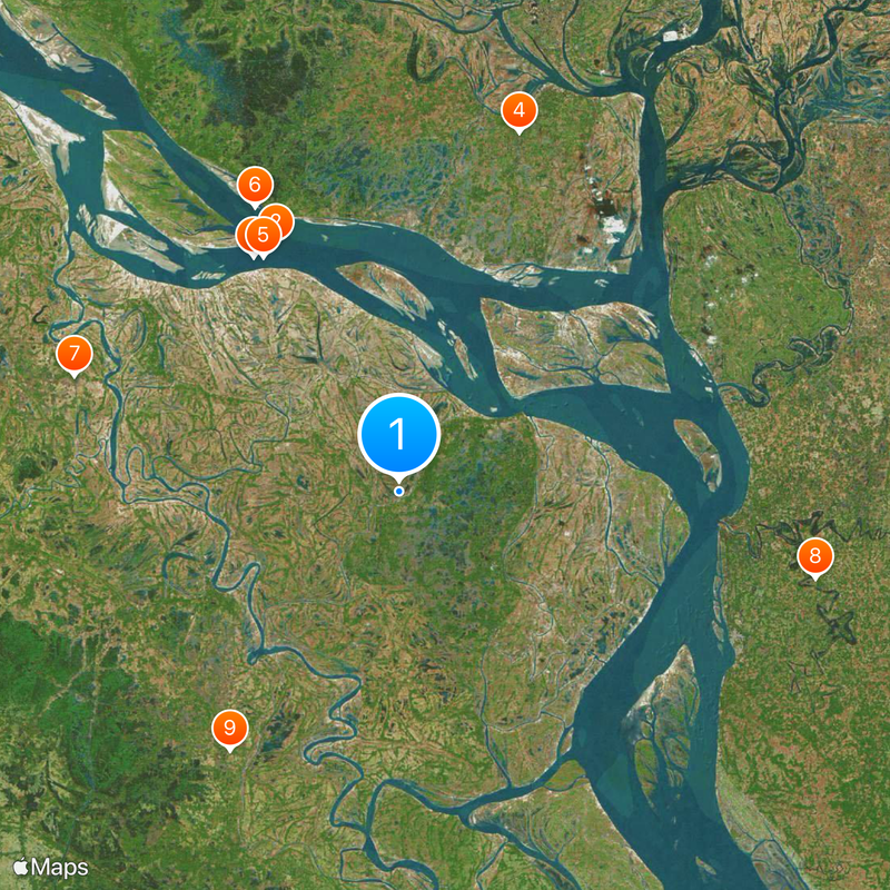 Shariatpur District Map
