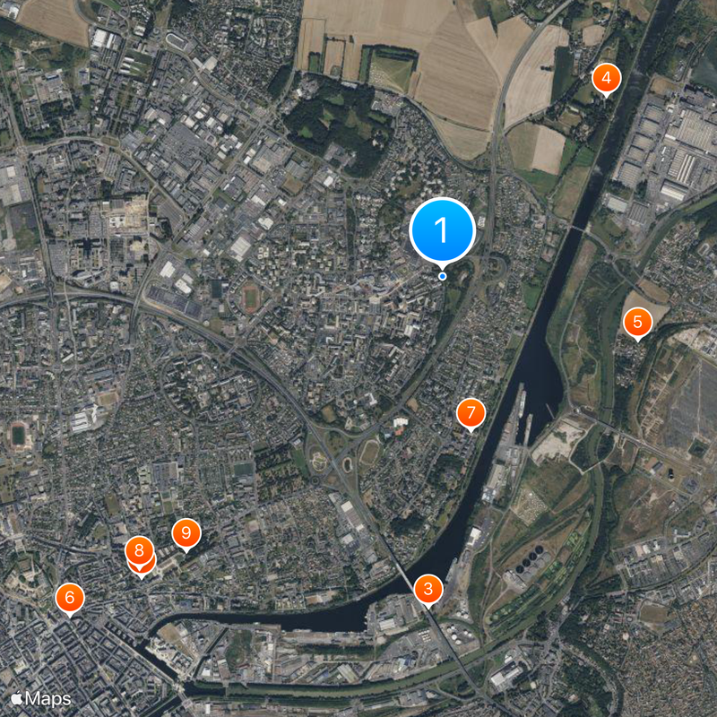 Hérouville-Saint-Clair Mappa