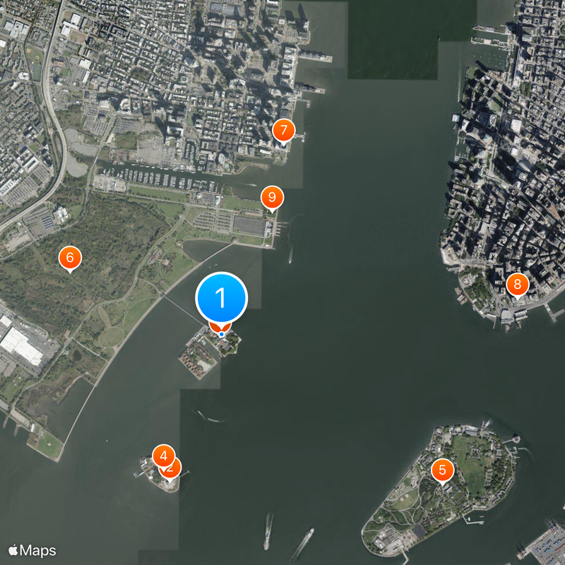 Ellis Island Hospital Map