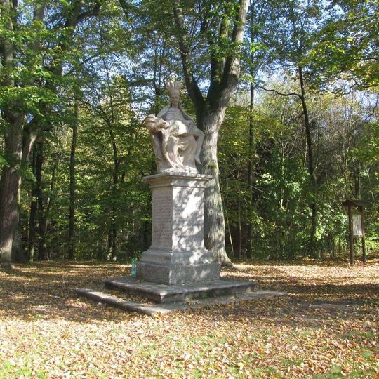 Socha Krista Trpitele severně od Nepomuku