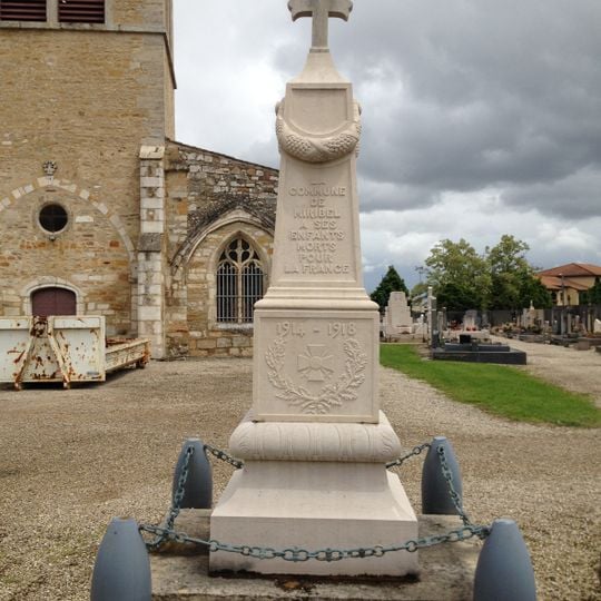 World War I memorial of Miribel Cemetery