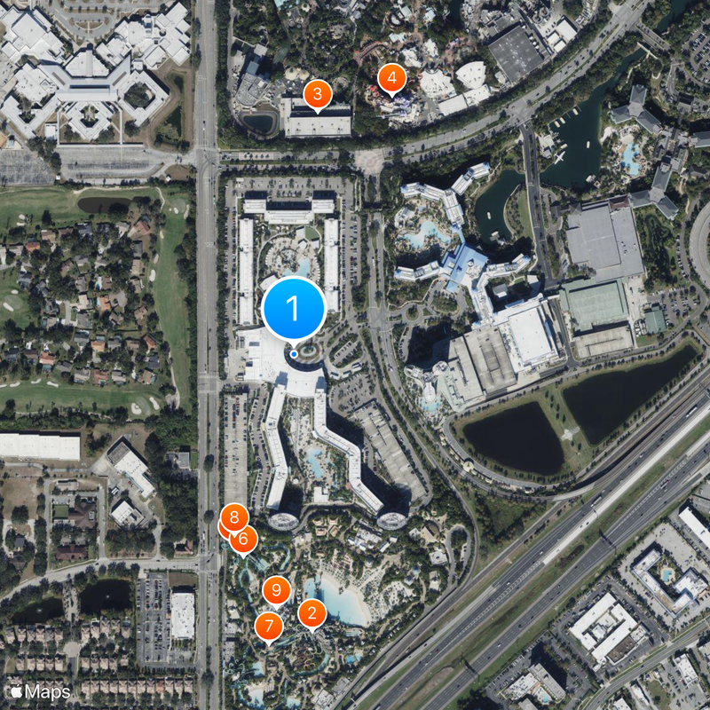 Universal's Cabana Bay Beach Resort Map