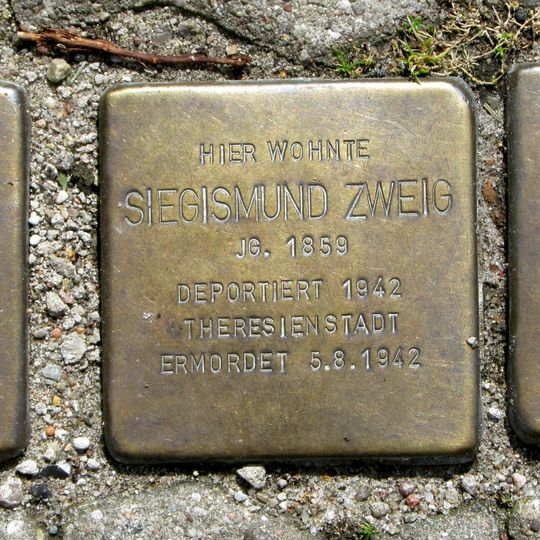 Stolperstein em memória de Siegismund Zweig