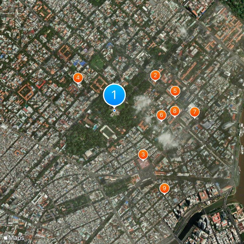 Wiedervereinigungspalast Karte