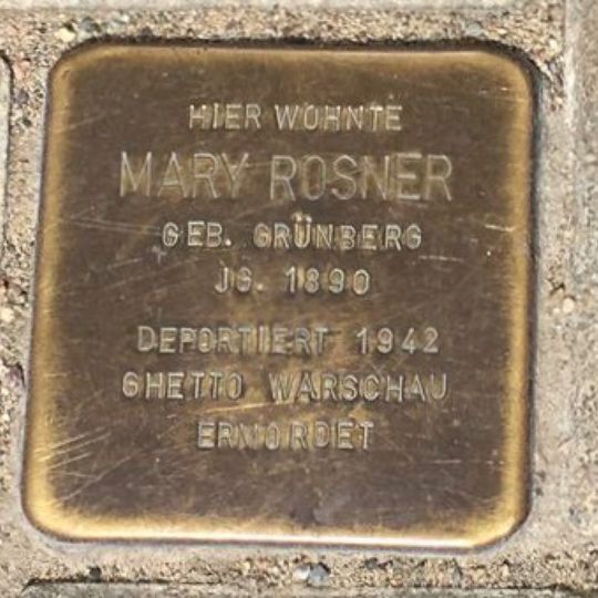 Stolperstein en memoria de Mary Rosner
