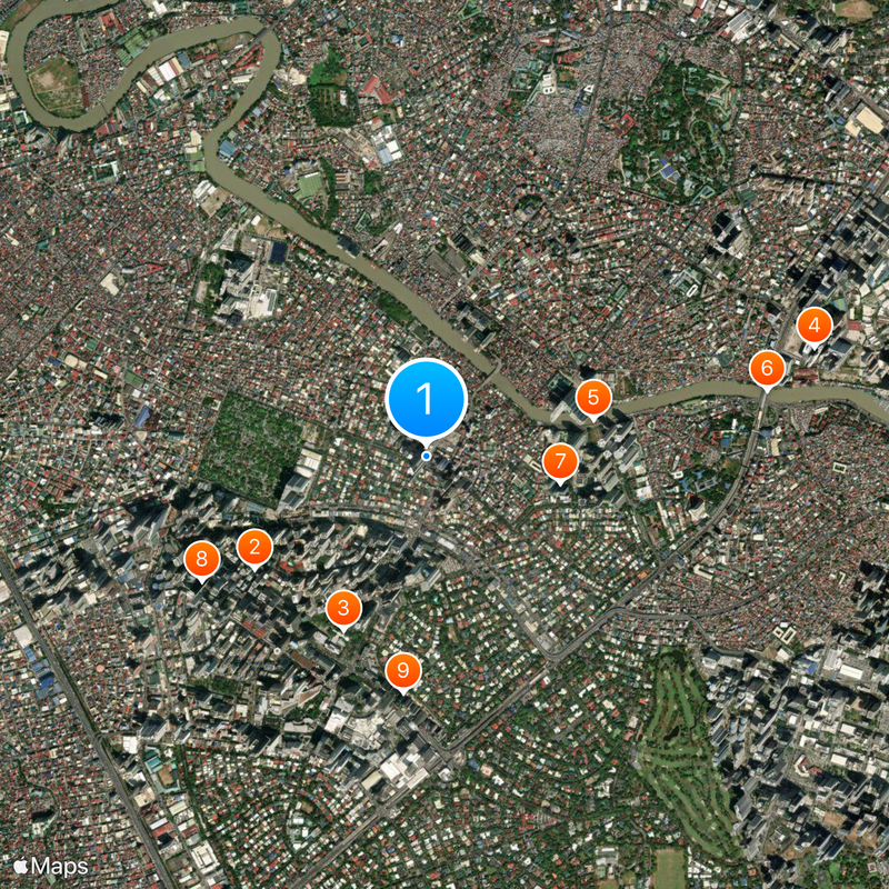 Trump Tower Manila Map