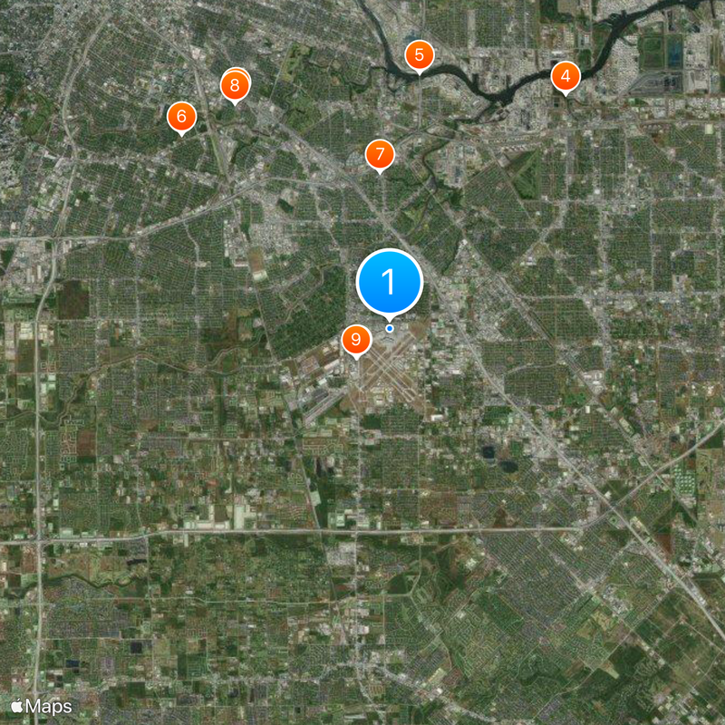 William P. Hobby Airport Map