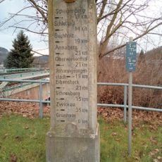 Royal Saxon Post Milestone in Schwarzenberg/Erzgeb.