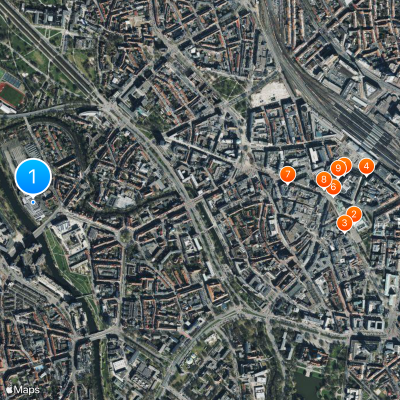 Stadtbahn di Hannover Mappa