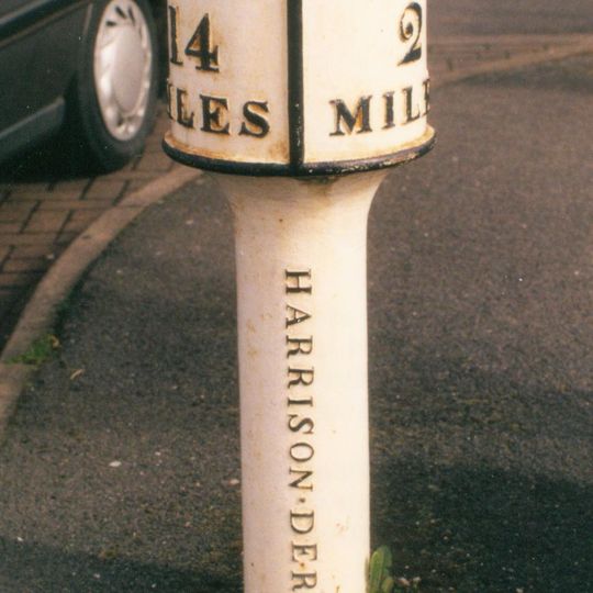 Milepost, Chaddesdon, shopping area