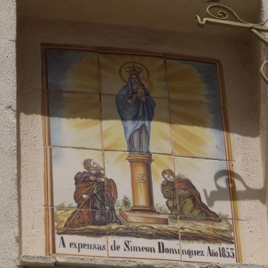 Ceramic panel of Our Lady of El Pilar