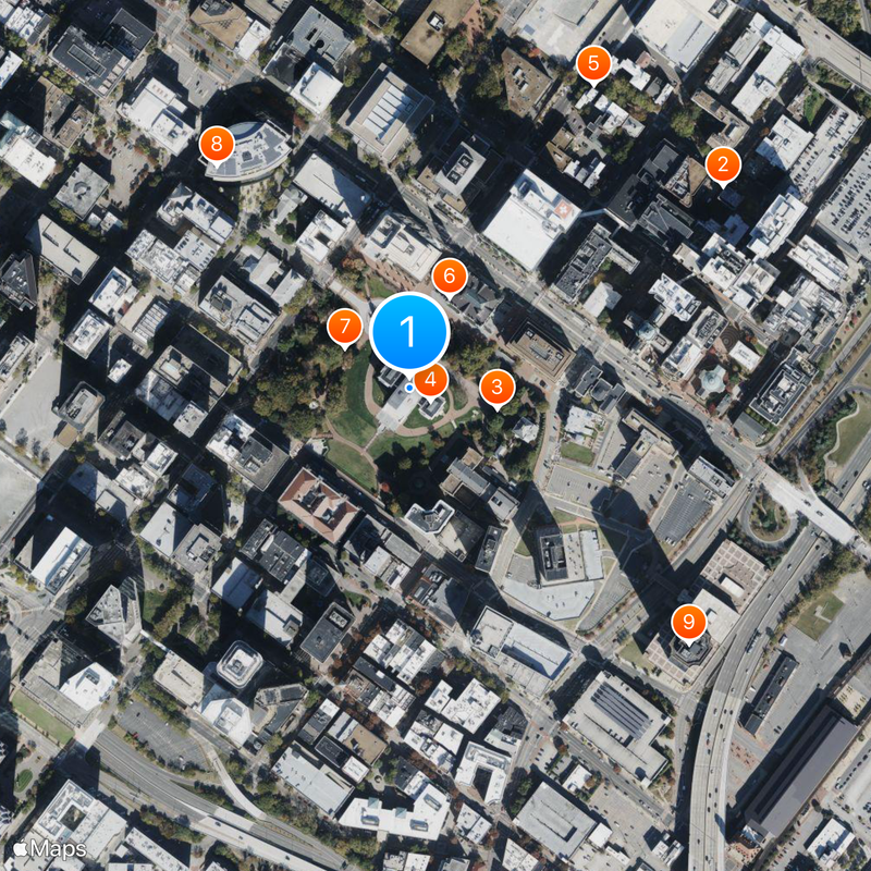 Virginia State Capitol Map