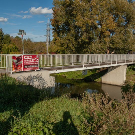 Footbridge over the Svitava near Olší street