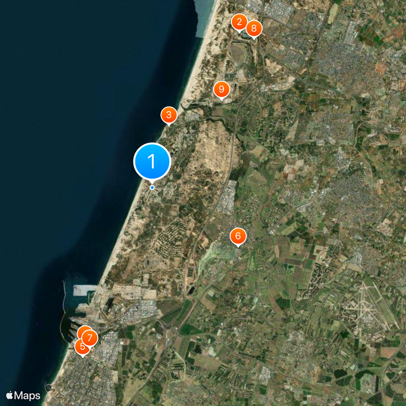 Palmachim Airbase Map