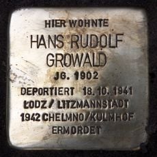 Stolperstein en memoria de Hans Rudolf Growald