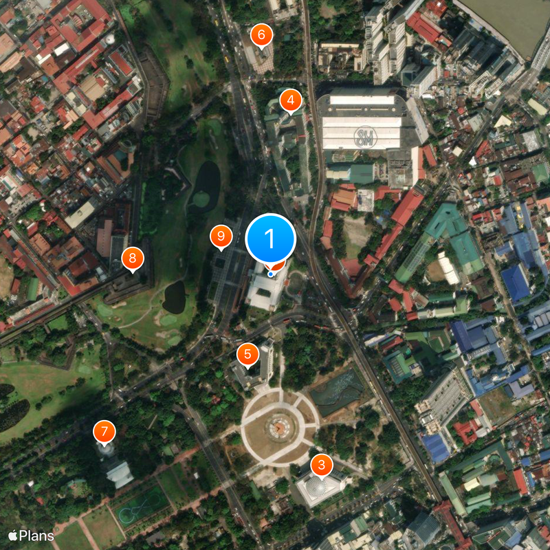 Nationaal Museum van de Filipijnen Kaart