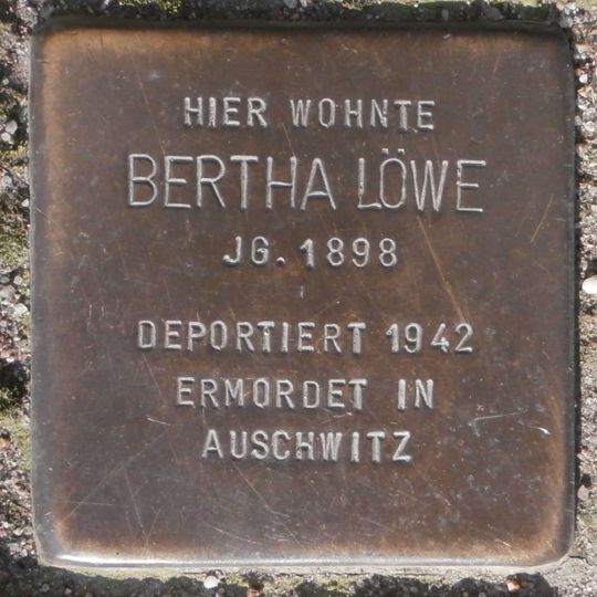 Stolperstein em memória de Bertha Löwe