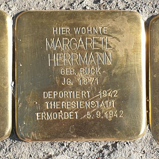 Stolperstein dedicated to Alfred Michel Herrmann