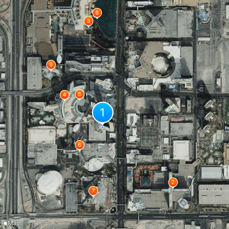Waldorf Astoria Las Vegas Map