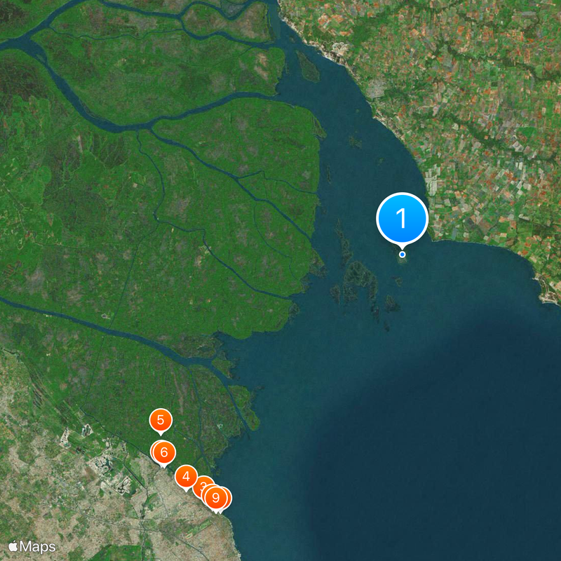 Isla Martín García Karte