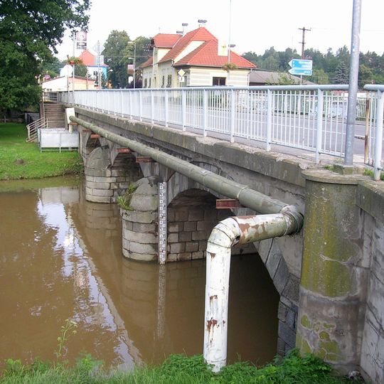 Bridge of Nádražní street in Sedlčany