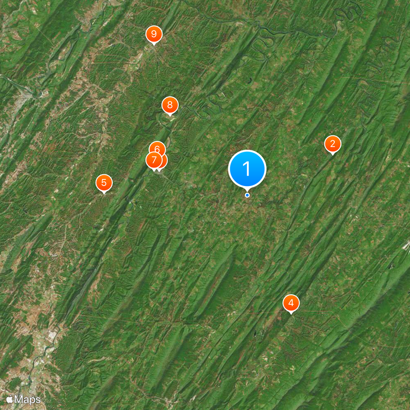 Contea di Hampshire Mappa