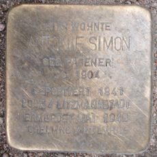Stolperstein en memoria de Antonie Simon