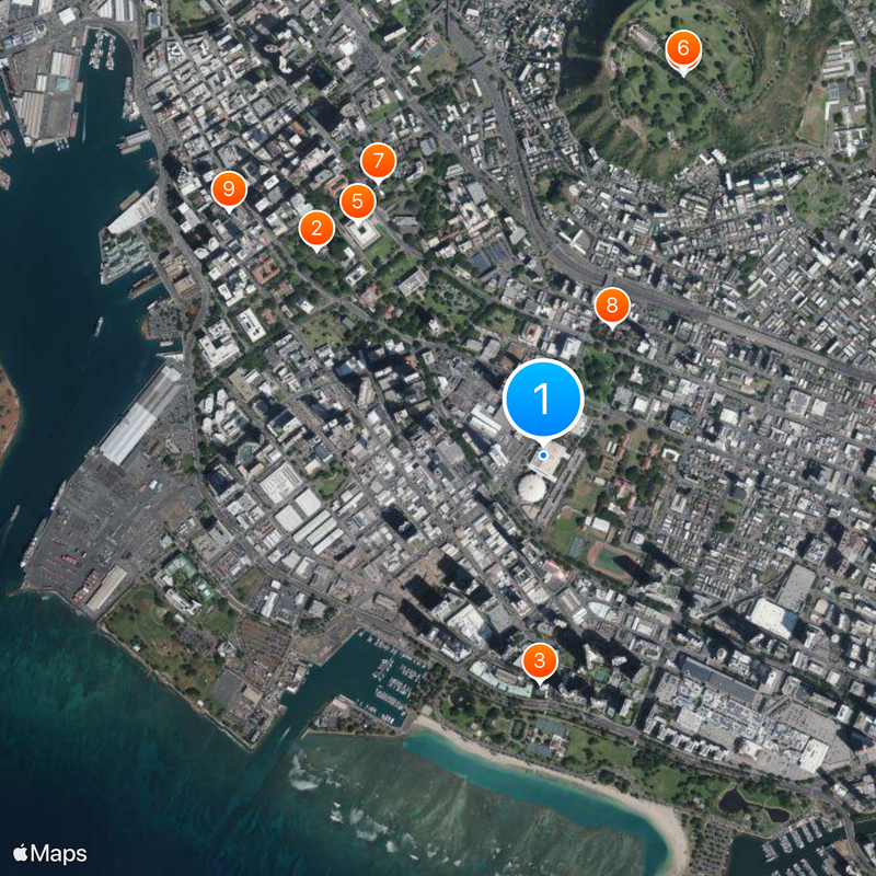 Neal S. Blaisdell Center Map