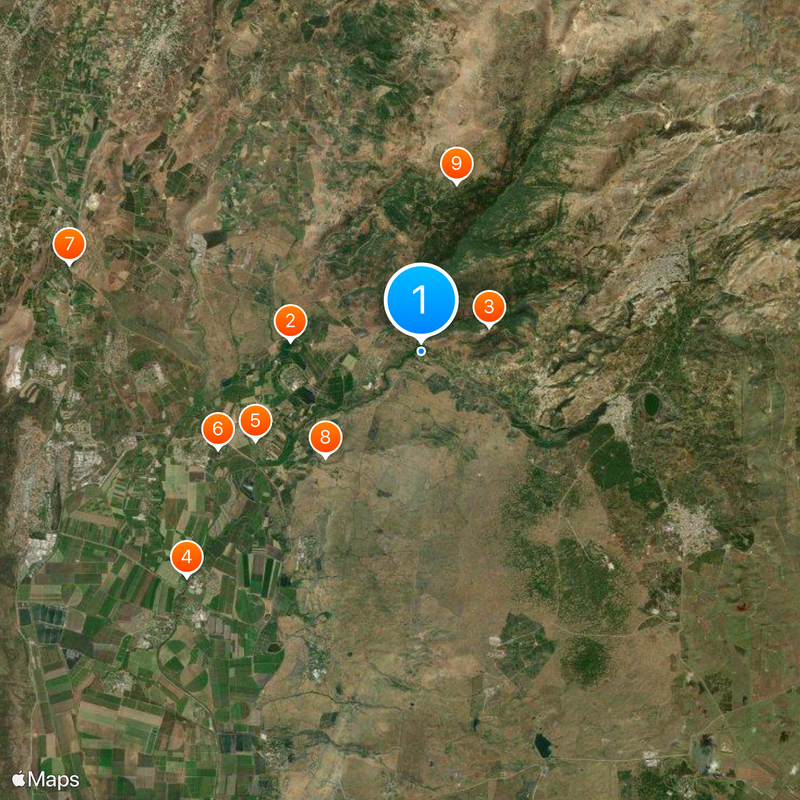 Caesarea Philippi Map