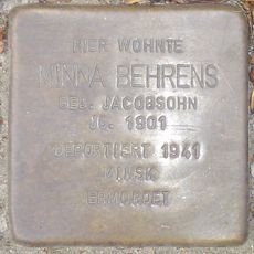 Stolperstein en memoria de Minna Behrens