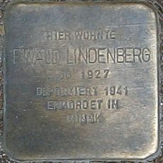 Stolperstein dedicated to Ewald Lindenberg