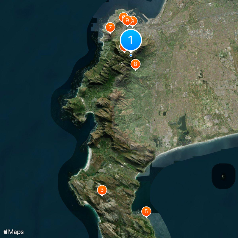 Table Mountain National Park Map