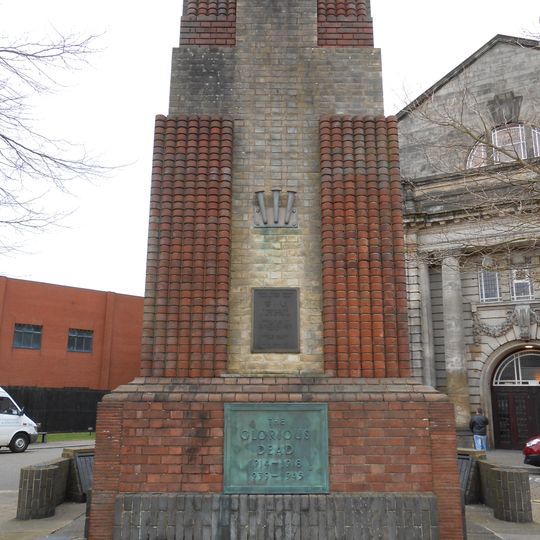 Stoke-on-Trent new Cenotaph and surrounding walls
