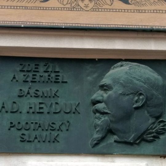 Pamětní deska Adolfa Heyduka v Písku