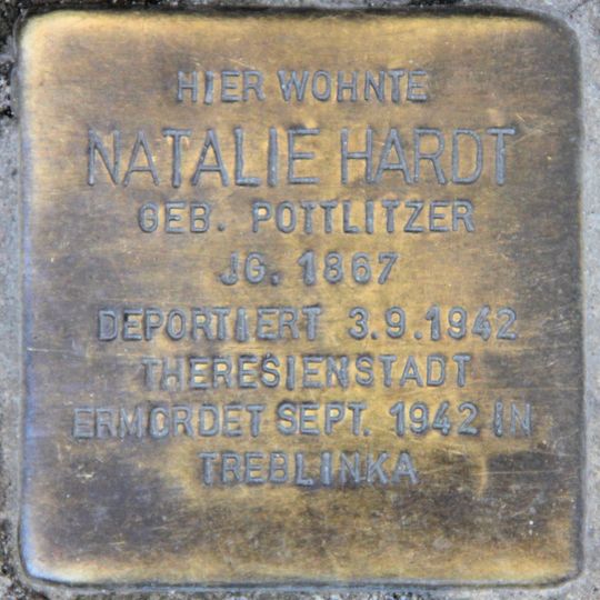 Stolperstein en memoria de Natalie Hardt